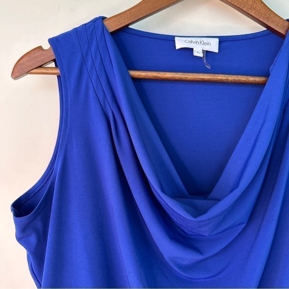 Calvin Klein tank top with cowl neck, in stretch jersey knit - Picture 5 of 10